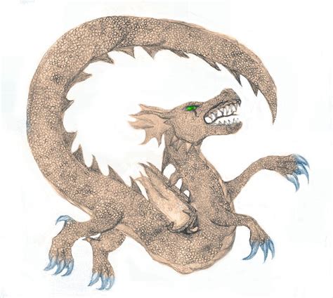 Scaly Dragon Sketch By Jessismith On Deviantart