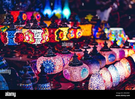 Amazingly Beautiful Soft Light Of Arabian Lamps Stock Photo Alamy