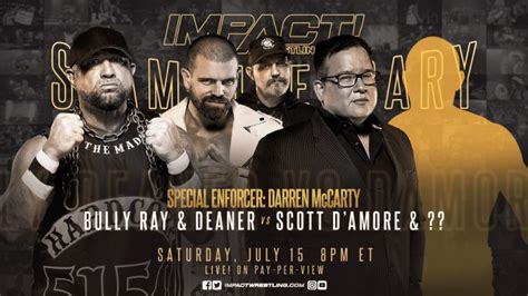 steve maclin s replacement for impact slammiversary match featuring nhl legend revealed