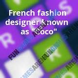 French Fashion Designer Crossword Pictures