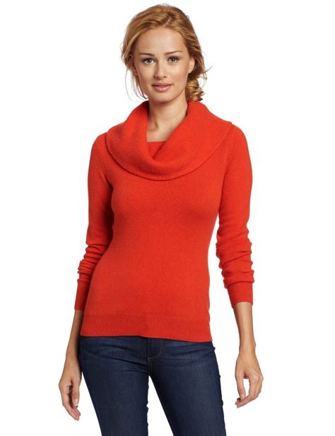 Sofie Womens 100 Cashmere Textured Cowl Neck Sweater 7920 The