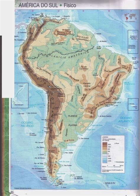 Blog Do Quadrado Mapa Em Alto Relevo Da América Do Sul Confeccionado