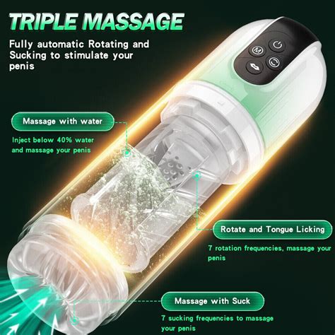 Automatic Vagina Masturbator Telescopic Rotating Sucking Oral Sex Trainer Penis Vacuum Pump Man