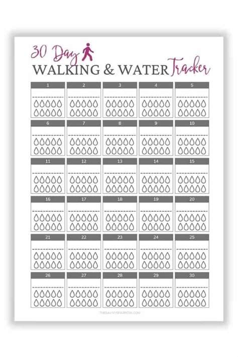Stay Fit And Hydrated With These Printable Habit Trackers