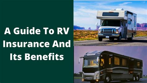 A Guide To Rv Insurance And Its Benefits Jmw Insurance Solutions Inc