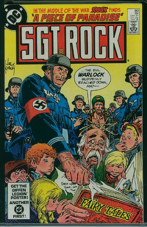 Sgtrock 383~dec 1983~joe Kubert Ca Comic Book Artwork Comic Book