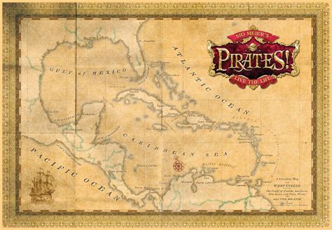 Sid Meiers Pirates Map Landmarks San Antonio Topographic Map