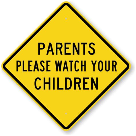 Children Safety Signs Child Safety Signs