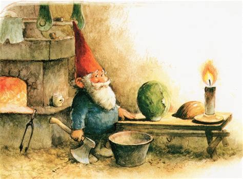 Art Print By Rien Poortvliet Gnome Elf David By Cuteeyecatchers