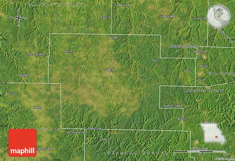 Satellite Map Of Dent County
