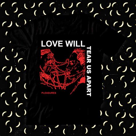 Camiseta Lil Peep Love Will Tear Us Apart Joy Division Unisex Algodão