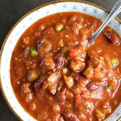 Add remaining beef and cook, breaking up pieces with wooden spoon, until no longer pink, 3 to 4 minutes. Quick and Simple Spicy Ground Turkey Chili with Kidney ...