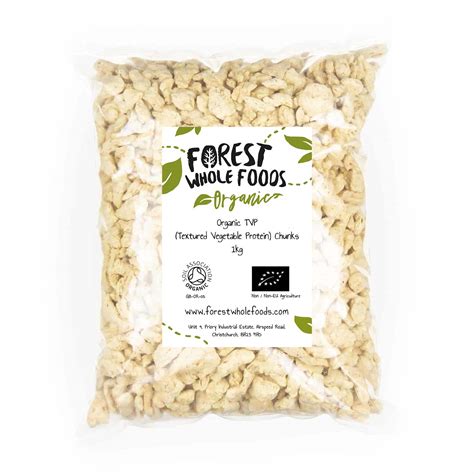 Organic Tvp Textured Vegetable Protein Chunks Forest Whole Foods