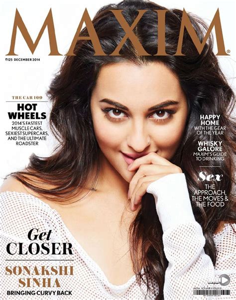 Maxim December 2014 In Sonakshi Sinha Maxim Magazine Maxim Magazine Covers