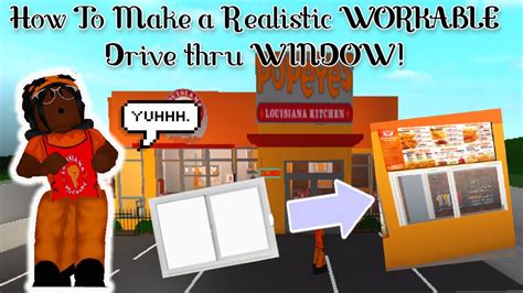 How To Make A Realistic Workable Drive Thru Window Roblox Bloxburg
