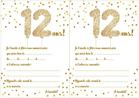 Rv offre l'invitation d'anniversaire imprimable « couronne tropicale ». Carte D Invitation Anniversaire Ado Fille 12 Ans