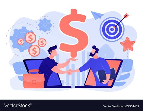 Business To Business Sales Concept Royalty Free Vector Image
