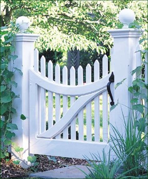 Home Remodeling Improvement Scalloped White Picket Fence Vinyl Too