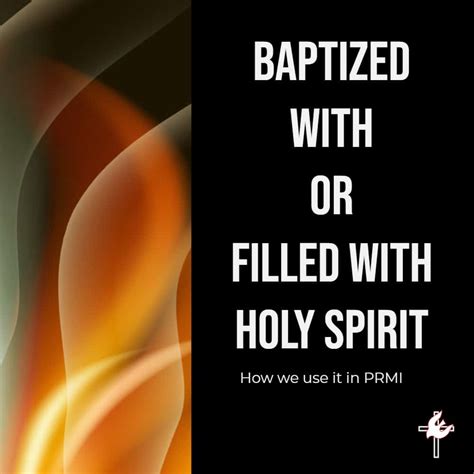 Baptized With Or Filled With The Holy Spirit Presbyterian Reformed