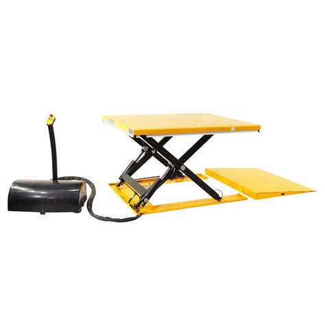 Low Profile Electric Pallet Lift Tables Verdex Equipment