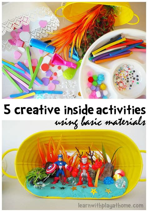 Learn With Play At Home 5 Creative Inside Activities For Kids