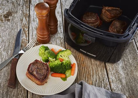 Whichever camp you fall in, you're going to love these easy vegetarian air fryer recipes! Air Fryer Bacon Wrapped Beef Tenderloin Recipe | George ...