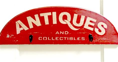 Stenciled Antiques And Collectibles Sign Homeroad