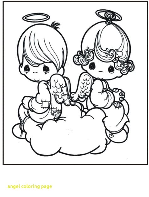 Cute Angel Coloring Pages At Free