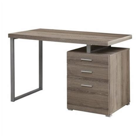 Atlin Designs 48 Adjustable Home Office Desk In Dark Taupe 1 Kroger