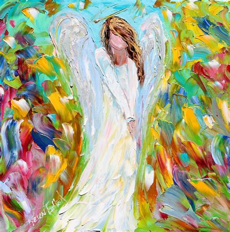Angel Canvas Print Angel Art Angel Love Religious Art Made From
