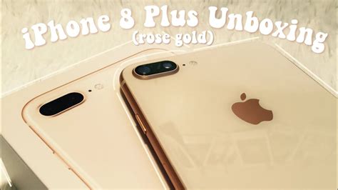 Iphone 8 Unboxing ~ Rose Gold Youtube