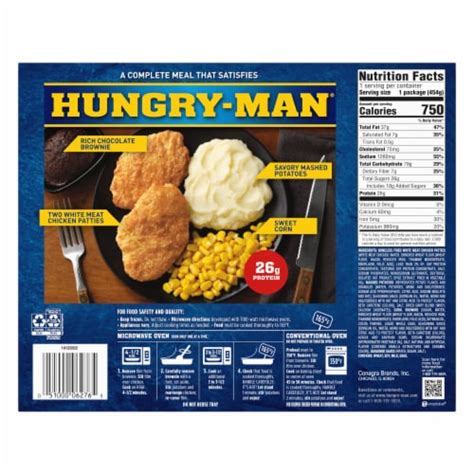 Hungry Man Boneless Fried Chicken Frozen Meal 16 Oz Kroger