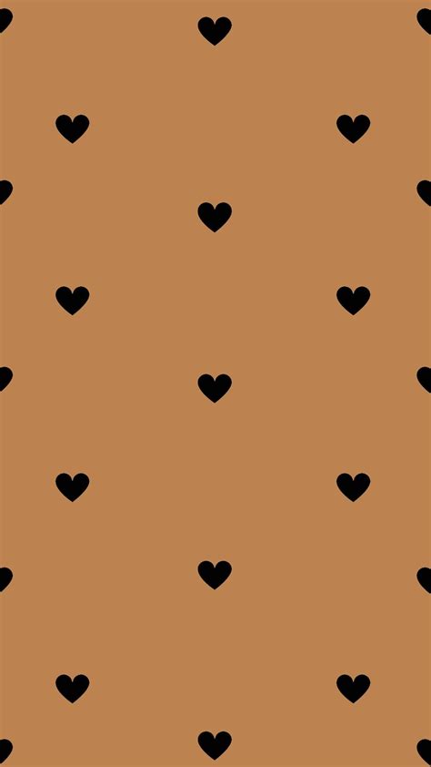 20 Selected Wallpaper Aesthetic Heart Brown You Can Use It Free Of