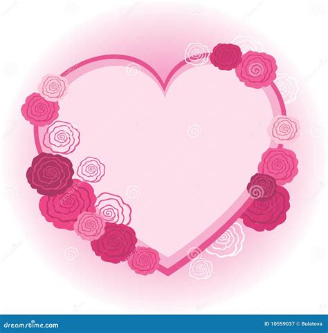 Rose Heart Frame Royalty Free Stock Photography Image 10559037