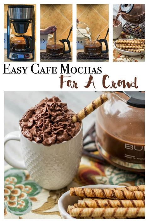 Easy Cafe Mochas For A Crowd Hot coffee drinks Café mocha Coffee