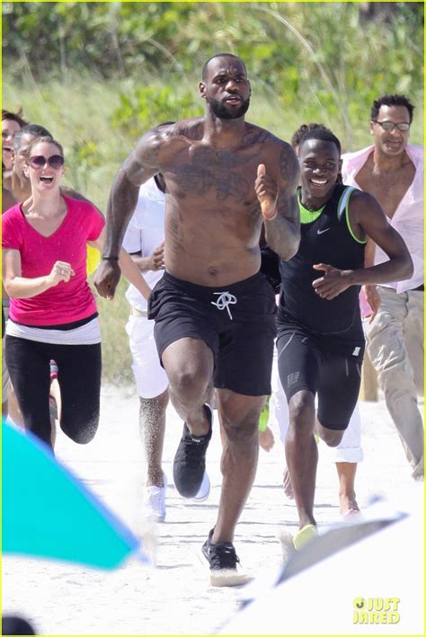 Full Sized Photo Of Lebron James Shirtless Nike Commercial Shoot 17