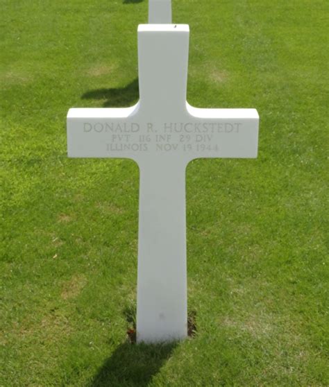 116th Infantry Regiment Roll Of Honor Pvt Donald R Huckstedt