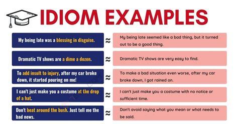 Idiom Examples 40 Popular Examples Of Idioms In English Efortless English