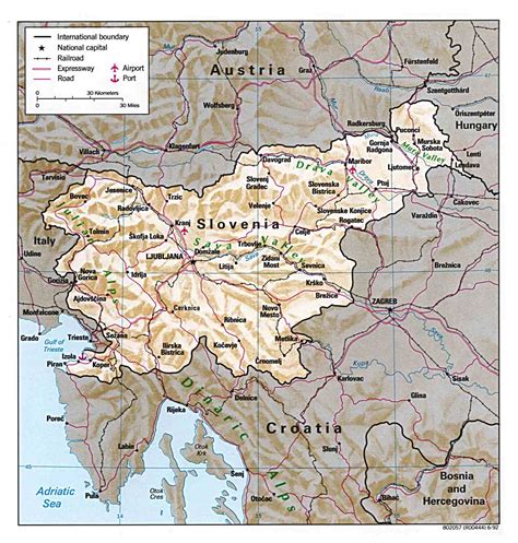 Maps Of Slovenia Detailed Map Of Slovenia In English Tourist Map Of