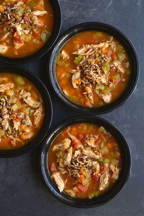 11 lentil recipes to try. Meal Prep Chicken Lentil Soup {GF, Low Cal} | Healthy chicken recipes, Chicken meal prep ...