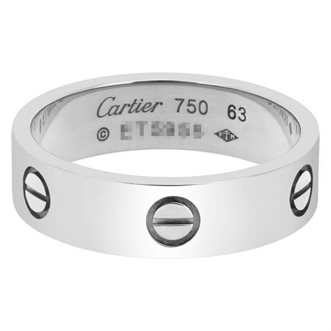 Cartier Love Ring In 18k White Gold Gray And Sons Jewelers