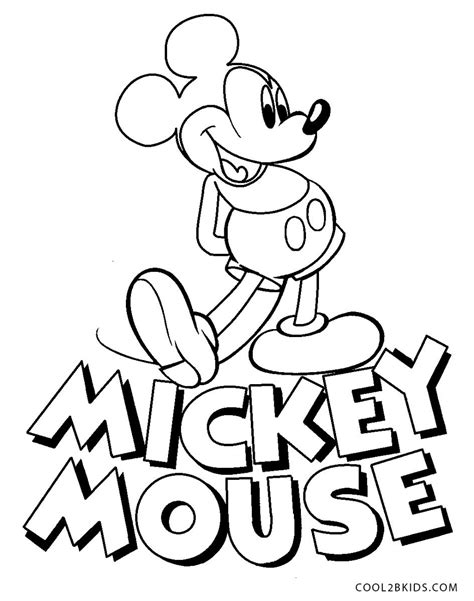 Dibujos De Mickey Mouse Para Colorear Páginas Para Imprimir Gratis
