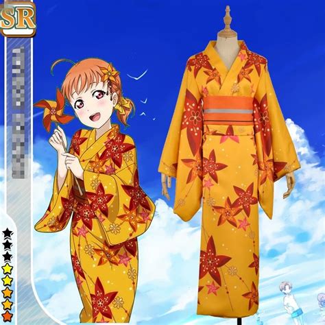 Customize 2018 Aqours Love Live Sunshine Takami Chika Bathrobe Kimono Cosplay Costume For