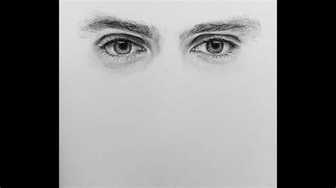 How To Draw Male Realistic Eyes Youtube