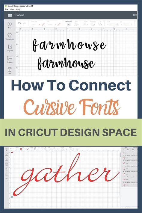 How To Connect Script Fonts In Cricut Design Space Cricut Design