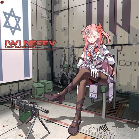 Negev Colored By Circle A Negev Girls Frontline Girls Frontline