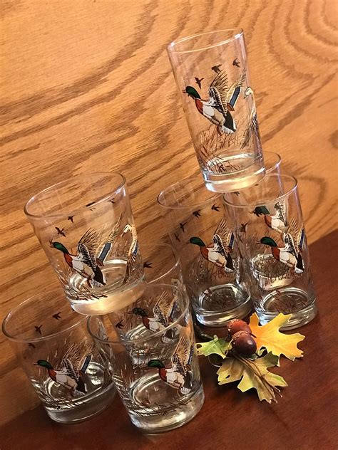 Check spelling or type a new query. Vintage Mallard Duck Glasses, Tumbler Glasses, Libbey ...