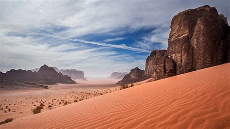 Hd Wallpaper Clouds Dark Desert Dune Landscape Mountain Nature