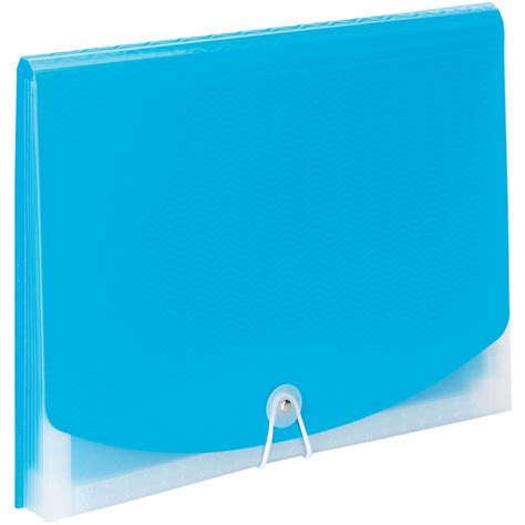 Smead Poly Expanding File Letter Size 7 Pocket Tealclear