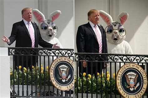 Donald Trump Upstaged By Disturbing Easter Bunny With Viewers Horrified
